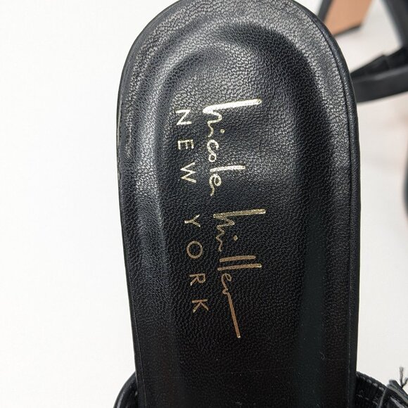 Nicole Miller Memo Strappy Heeled Sandals, Black, Women's 8.5 - Picture 5 of 6